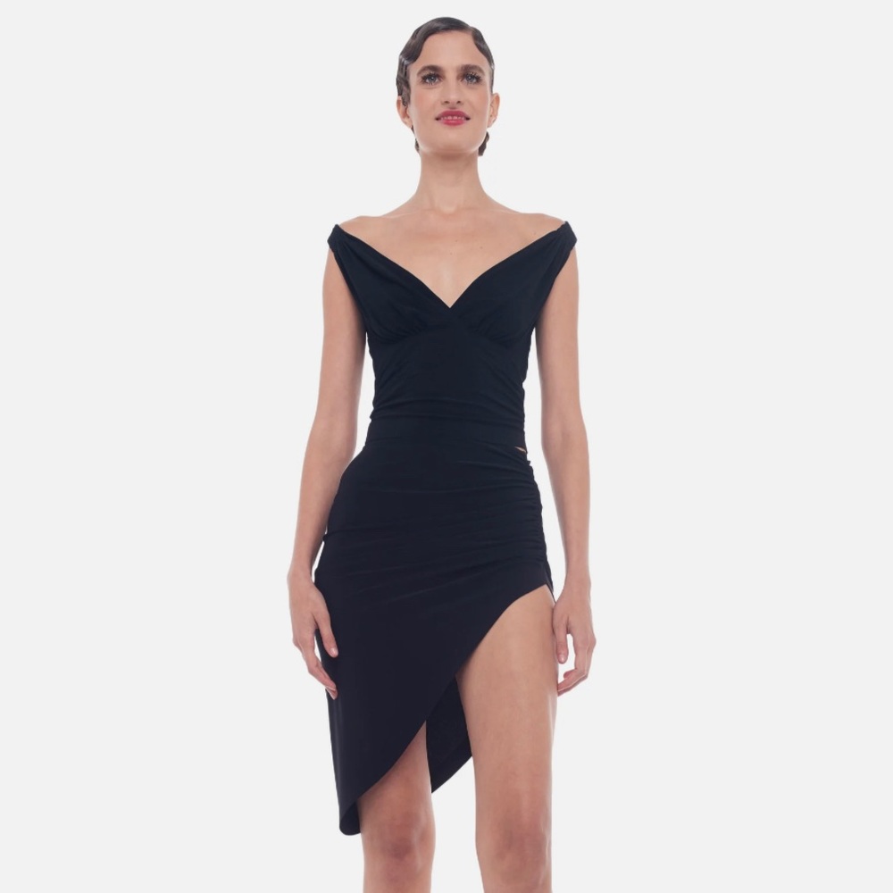 Norma Kamali Side Drape asymmetrical Mini Skirt - Picture 10 of 10